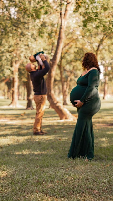 Maternity With One Year Old, 2 Under 2 Maternity Photos, Maternity Sibling Photos, Fall Foliage Maternity Shoot, Maternity Photography Poses Family Of 3, October Maternity Pictures Family, Maternity Picture With Toddler, Maternity Photo Ideas With Toddler, Family Fall Maternity Photos