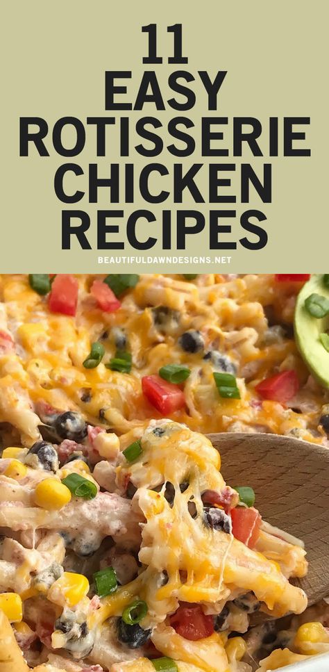 Recipes With Cooked Rotisserie Chicken, How To Use A Rotisserie Chicken, Dinner With Leftover Rotisserie Chicken, Supper Ideas With Rotisserie Chicken, Best Rotisserie Chicken Recipe Dinners, Dishes To Make With Rotisserie Chicken, Recipes With Rotisserie Chicken Low Carb, Easy Recipe With Rotisserie Chicken, Recipes From Rotisserie Chicken