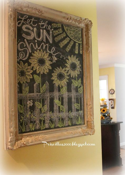 Priscillas: Let The Sun Shine Chalkboard Globe Quotes, Summer Chalkboard Art, Chalkboard Sayings, Summer Chalkboard, Chalkboard Art Diy, Spring Chalkboard, Christmas Chalkboard Art, Chalkboard Wall Bedroom, Chalkboard Art Quotes