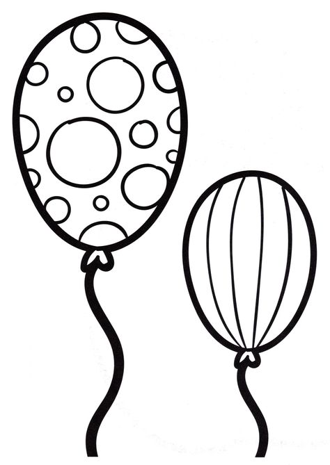 Balloons Coloring Pages, Balloon Coloring Pages, Happy Birthday Puppy, Holiday Balloons, Balloon House, Giraffe Birthday, Balloon Cartoon, One Balloon, Round Balloons