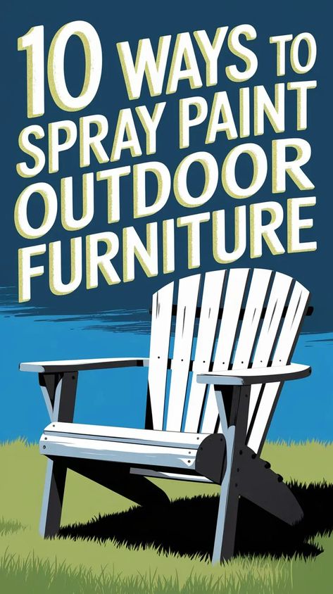 TOP 10 Ways to Spray Paint Outdoor Furniture for a Fresh Look Spray Paint Outdoor Furniture, Painting Outdoor Furniture, Spray Painting Outdoor Furniture, Paint Outdoor Furniture, Outdoor Spray Paint, Spray Paint Tips, Painted Outdoor Furniture, Paint Makeover, Paint Guide