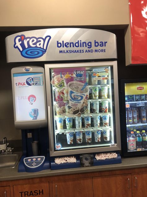 This Car wash has a make your own milkshake machine Milkshake Machine, Eat Fat, Icecream Bar, Pinball Machine, Kiosk, Car Wash, Dream Room, Gaming Products, Make Your Own