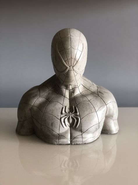 Excited to share the latest addition to my #etsy shop: Concrete Spider-Man Statue, Marvel Collectables, Marvel Comics, Marvel, Avengers, Geek Gift, Christmas Gift, Superhero, Comic Book, Unique #homedecor #birthday #contemporary #spidermanstatue #limitededition #tomholland #spiderman #spidermanbust #concrete #concretedesign #concretedecor #sculpture #figure #spidermanlovers #gift #statue #handmade #uniquedesign #custom #custommade #personalized #madetoorder #spider #hero Spider Man Ceramic, Spider Man Clay Ideas, Marvel Christmas Decorations, Spiderman Clay Art, Marvel Clay Ideas, Spiderman Sculpture, Clay Spiderman, Superhero Sculpture, Spiderman Figurine