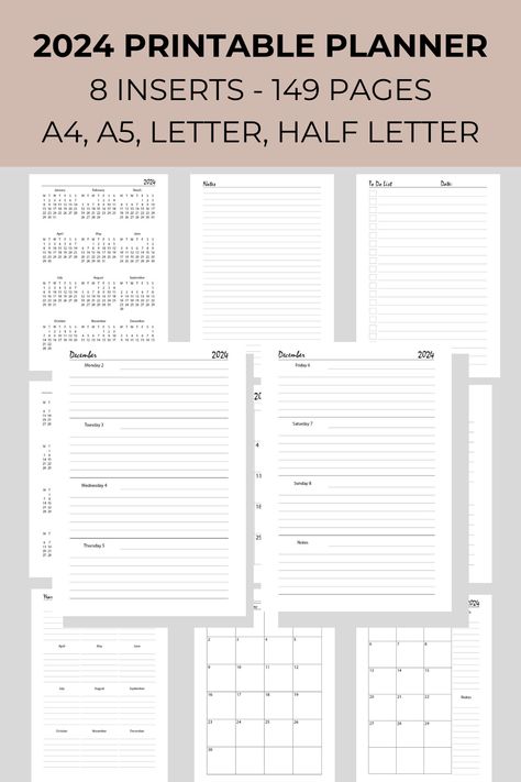 2024 Weekly Planner Printable BUNDLE, 2024 Week on 2 Page, Weekly to do list, 2024 Weekly Organizer Week on Two Page View 2024 Planner Weekly Planner Printable Month on Two Page View 2024 Monthly Planner Printable Month on One Page Calendar for 2024 Monthly Planner Printable Year At A Glance for 2024 Yearly Planner Printable Notes To Do List Yearly Calendar for 2024 Yearly Calendar for 2025 Yearly Planner Template 2024, Time Block Planner, Block Planner, One Page Calendar, Best Daily Planner, 2024 Printable, Printable Yearly Calendar, Block Plan, Weekly To Do List