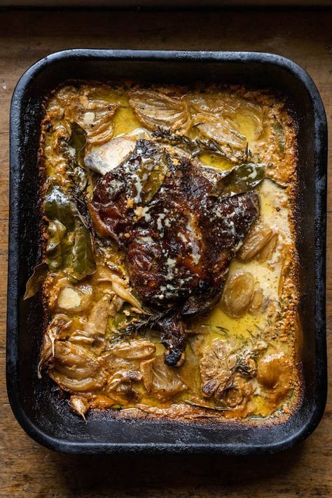 Lamb Shoulder Steak Recipes, Julius Roberts Recipes, Lamb Shoulder Recipes, Julius Roberts, Farmhouse Recipes, Lamb Shoulder Roast, Lamb Dinner, Goat Recipes, Roasted Lamb