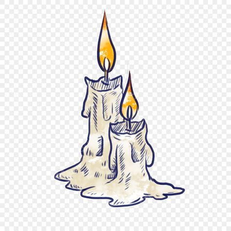 Vintage Candle Illustration, Halloween Candle Drawing, Cartoon Candles, Candle Drawing Art, Candle Art Drawing, Candles Drawing, Candle Sketch, Cartoon Candle, Candle Illustration