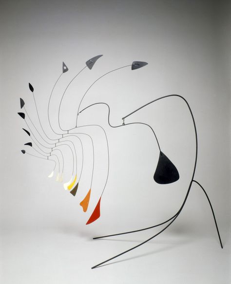 Alexander Calder. 'Little Spider' c. 1940 Mobiles Art, Calder Mobile, Mobile Sculpture, Jean Arp, Marcel Duchamp, Alexander Calder, Mobile Art, Kinetic Art, Kinetic Sculpture