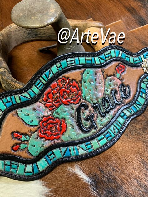 Custom Leather Horse Tack, Leather Tooling Patterns Belts & Suspenders, Bronc Halter Noseband, Bronc Noseband, Tooled Leather Barrel Racer, Tooled Leather Bronc Halter, Tooled Leather Belts Cheetah, Candy Pants, Bronc Halter