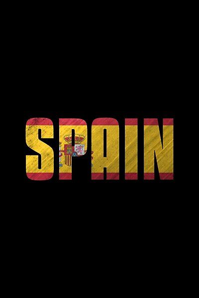 A bold text design with an awesome font that features a beautiful overlay of the flag of Spain. Taking cool logos to the next level. Spain Flag Wallpaper, Flag Of Spain, Bus Skin, Bus Skin Design, Highlight Ig, Gold Design Background, Fifa 2022, Spain Flag, Name Covers