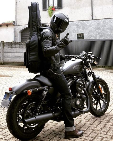 Harley-Davidson motorbike and Bass Guitar lessons Motorbike Harley Davidson, Harley Davidson Photoshoot, Harley Barbie, Harley Davidson Aesthetic, Harley Aesthetic, Harley Davidson 883, Old School Motorcycles, Harley Davidson Baggers, Harley Davidson Iron 883