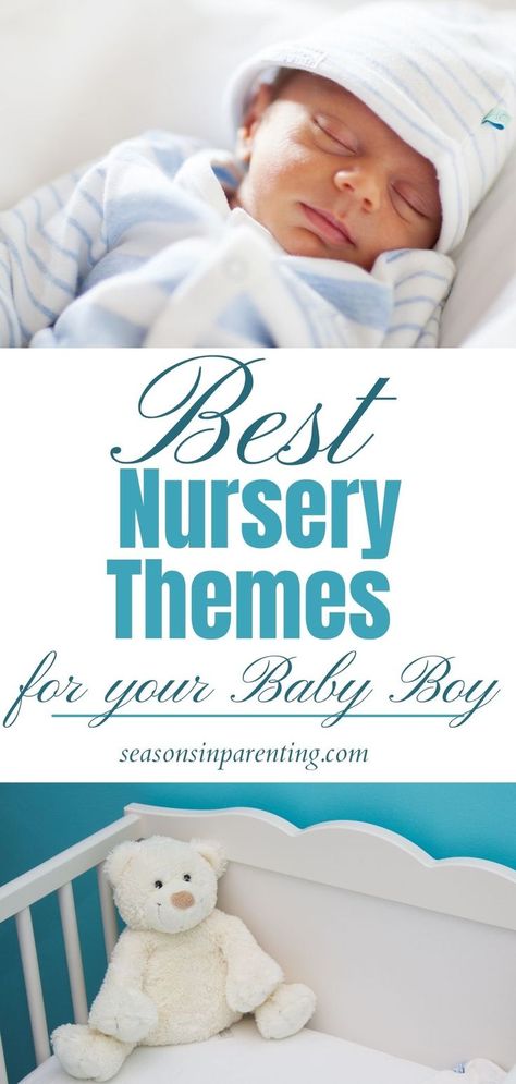 Looking for the perfect nursery theme for your baby boy? Check out the 30 cutest baby boy nursery themes you can order from Amazon today! Nursery Accessories Boy, Boy Themed Nursery Ideas, Baby Boy Color Schemes, Boy Nursery Theme Ideas, Boy Nursery Ideas Blue, Nursery Themes Boy, Boy Themed Nursery, Boy Nursery Ideas Themes, Baby Boy Bedroom Ideas