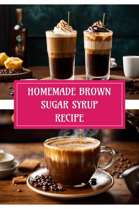 Love the Starbucks Brown Sugar Syrup? Now you can make it at home with this simple recipe! Discover the secret ingredients and easy steps to achieve that rich flavor you enjoy. Perfect for sweetening your morning coffee, lattes, and even desserts, this syrup will take your beverage game to the next level. Plus, we share handy storage tips to keep it fresh longer. Say goodbye to store-bought and hello to delicious homemade syrup. Treat yourself to a coffee shop experience without leaving your kitchen! Starbucks Brown Sugar Syrup, Brown Sugar Syrup Recipe, Sugar Syrup Recipe, Vanilla Syrup For Coffee, Homemade Brown Sugar, Recipe Storage, Coffee Lattes, Cinnamon Syrup, Brown Sugar Syrup