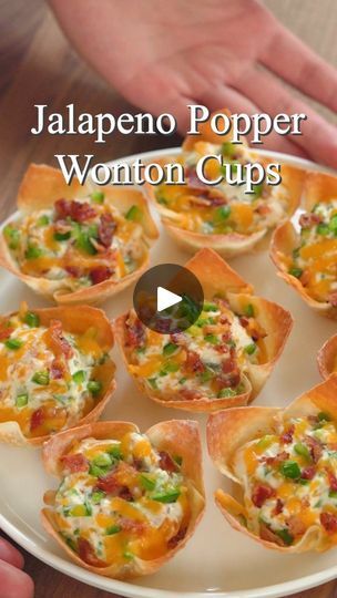 118K views · 5.3K reactions | Jalapeno Wonton Cups! Comment "Cup" or "Recipe" for the link!
Full recipes with tips and more are on our Blog!❤️ 

#wonton #jalapeno #wontons #easyrecipes #recipes | Two Plaid Aprons Jalapeno Wontons, Jalapeno Wonton, Wonton Cups Appetizers, Hell N Back, Jalapeno Wonton Poppers, Christmas Fruit Salad, Wonton Cups, Wonton Recipes, Full Recipes