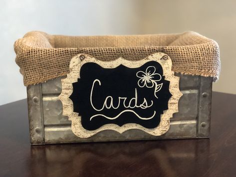 Card Box For Anniversary Party, Graduation Envelope Box Ideas, Western Card Box Ideas, Box For Cards At Party, Card Basket Ideas Graduation, Rustic Graduation Decor, Rustic Theme Graduation Party, Graduation Gift Card Box Ideas, Party Card Box Ideas