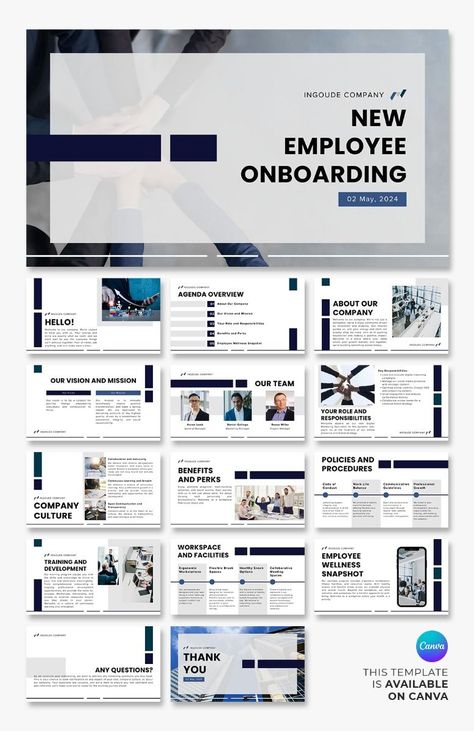 50 creative and effective new employee onboarding presentation ideas to help you get new hires up to speed and contributing Onboarding New Employees, Ppt Template Design, Table Template, Employee Onboarding, Company Presentation, Presentation Ideas, Powerpoint Presentation Design, Ppt Design, Business Content