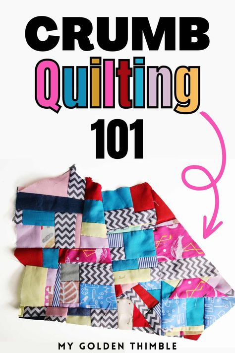 Crazy Quilts Patterns How To Make, Crumb Quilts Ideas Easy, Scrappy Crumb Quilt Patterns, Sewing Quilts Patterns, Random Scrap Quilt, What To Do With Quilt Squares, Scrappy Quilt Blocks Fabric Scraps, How To Crazy Quilt, Beginner Scrap Quilt