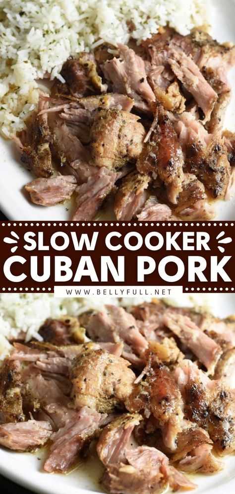 Slow Cooker Cuban Pork, Cuban Pork, Daging Babi, Crock Pots, Better Body, Crockpot Pork, Pork Recipe, Cooking 101, Cuban Recipes