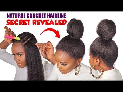 No Leave-out Invisible Hairline Crochet Method/ Undetectable Hairline/ Detailed steps - YouTube Crochet Straight Hair, Crochet Hairstyles, Bridal Hair Inspiration, Hair Patterns, Natural Hair Updo, Girls Braids, Crochet Hair, Sew In, Braids For Black Hair