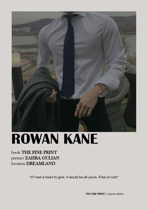 Rowan Cane The Fine Print, Rowan From The Fine Print, The Fine Print Rowan Kane, The Kane Brothers, The Kane Brothers Lauren Asher, Rowan Kane Aesthetic, The Final Print Book, Rowan Kane Fine Print, Kane Brothers Lauren Asher