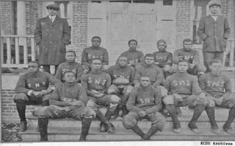 Title: Victor Trammell for BlackThen.com | Photo courtesy of ECSU Archives On Dec. 27, 1892,&nbsp;Livingstone College&nbsp;and Biddle College (later,&nbsp;Johnson C. Smith University) played the first Black intercollegiate football game in Salisbury, North Carolina. Biddle won the game Hbcu Experience, Hbcu Football, Livingstone College, Salisbury North Carolina, The University Of Oklahoma, Football Legends, Fact Of The Day, History Education, Historical Moments