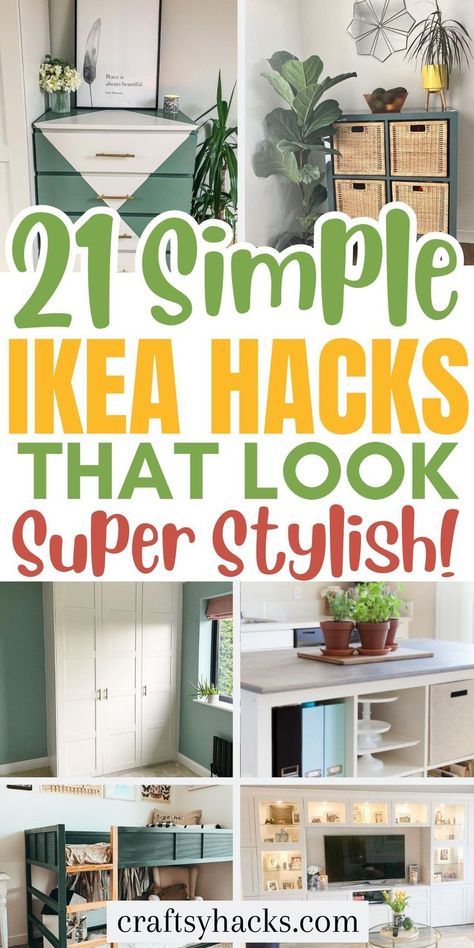 Transform your space with these genious IKEA hacks using affordable IKEA furniture. Discover budget-friendly IKEA storage solutions and cheap home improvements to elevate your home. Ikea Hacks For Dining Room Storage, Ikea Multipurpose Room, Upgrading Ikea Furniture, How To Make Ikea Look Expensive, Ikea Inspired Living Room Small Spaces, Redo Ikea Furniture, Ikea Slats Hack, Ikea Storage Hacks Organizing, Make Ikea Look Expensive