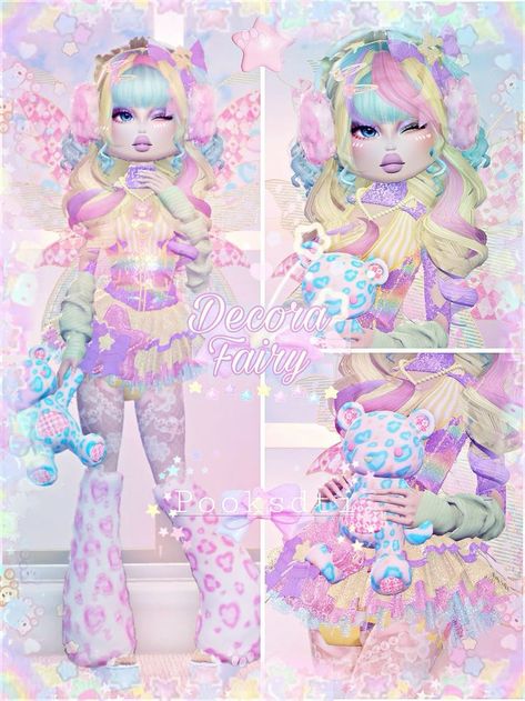 Decora Dri Theme, Dti Theme Decora Outfit, Dti Colorful Theme Outfits, Dti Theme Colorful, Dti Theme Pastel, Hard Dti Themes, Dress To Impress Decora Outfit, Cute Dti Outfits, Top Model Dti