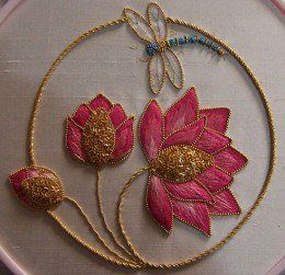 Gold Work Embroidery, Crazy Quilting, Embroidery Hand, Handmade Embroidery Designs, Hand Work Embroidery, Pola Sulam, Brazilian Embroidery, Embroidery Motifs, Japanese Embroidery