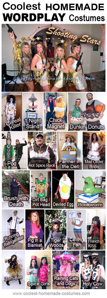 Homemade Wordplay Costumes Collection - Coolest Halloween Costume Contest Unusual Halloween Costumes, Punny Costumes, Halloween Clothes, Diy Kostüm, Hallowen Costume, Homemade Costumes, Halloween Costume Contest, Holy Cow, Costume Contest