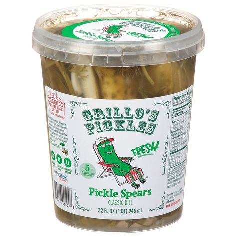 Dill Pickle Spears, Pickle Brands, Pickle Spears, Store Snacks, Healthy Groceries, Food Additives, Distilled White Vinegar, Fresh Dill, Pickling Recipes