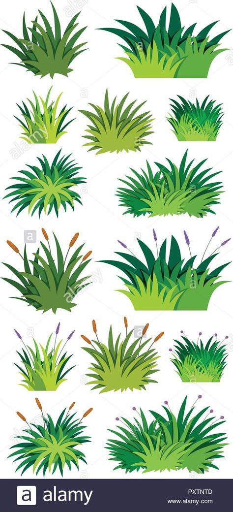 Grass Craft Ideas, Grass Illustration Pattern, Cute Grass Drawing, Grass Sketch, Grass Texture Seamless, Grass Craft, Vector Grass, Grass Aesthetic, Sharpie Art Projects