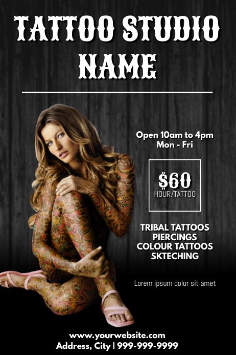 Customize this design with your photos and text. Thousands of stock photos and easy to use tools. Free downloads available. Tattoo Promotion Ideas, Template Tattoo, Geometric Mandala Tattoo, Tattoo Posters, Social Media Posting Schedule, Whatsapp Profile, Invert Colors, Poster Template Design, Whatsapp Profile Picture