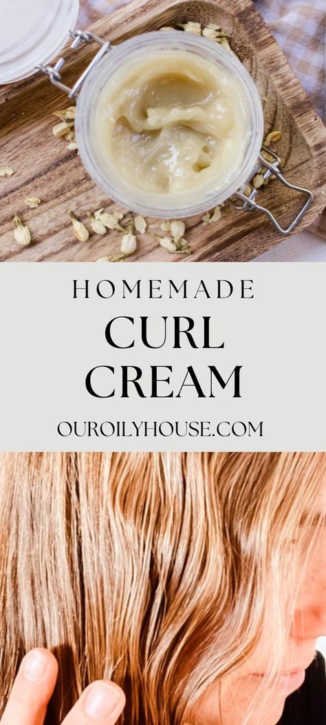 Diy Natural Curl Cream, Diy Natural Curly Hair Cream, Diy Hair Cream For Curly Hair, Diy Curling Cream, Wild Yam Cream Recipe Diy, Diy Hair Butter For 4c Hair, Diy Wild Yam Cream, Homemade Curl Cream, Curl Cream For Wavy Hair