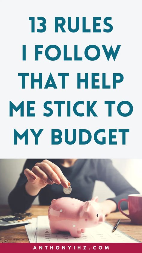 How To Stick To A Budget: 13 Tips To Make It Work! - Anthony Ihz Sticking To A Budget, How To Create A Budget Step By Step, How To Stick To A Budget, Ynab Budget Tips, Budget Break Down, How To Budget For Beginners Step By Step, Budget Planner Worksheet, Budget Planner Ideas, Be Disciplined