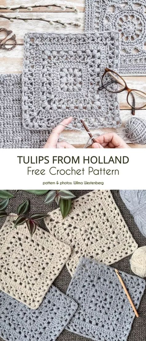 Poly or Mono: That is the Question | Your Crochet Crochet Blocks, Crochet Square Patterns, Granny Squares Pattern, Crochet Motifs, Granny Square Crochet Pattern, Square Patterns, Crochet Square, Crochet Squares, Square Pattern