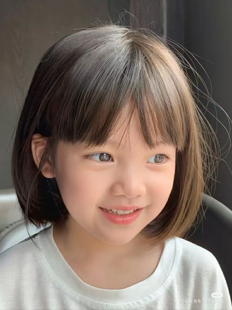 Haircut For Baby Girl Short Hair, Girls Short Haircut Kids With Bangs, Haircut For Kids Girl, Haircut Kids Girl, Baby Haircut Girl, Kids Haircut For Girls Medium, Kids Bangs Hair, Baby Girl Haircut, Toddler Bob Haircut