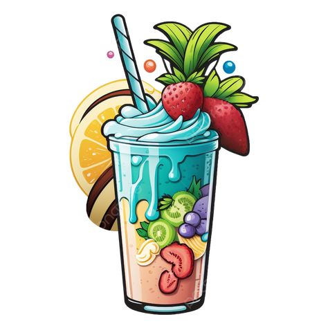 Fruit Shake Logo, Rakel Sablon, Drink Cartoon, Fresh Drinks Summer, Fruit Shake, Orange Juice Drinks, Cocktails Clipart, Ice Cream Cartoon, Drink Png