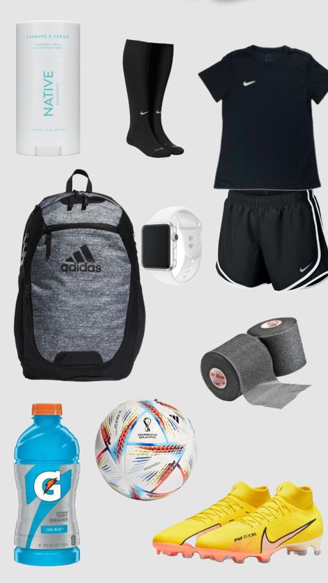 Highschool Soccer, Soccer Fits, Soccer Essentials, Vollyball Outfits, Volleyball Outfit, Soccer Bag, Football Outfit, Cute Sporty Outfits, Volleyball Inspiration