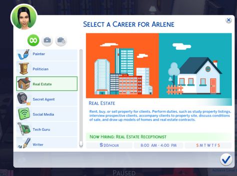 Sims 4 Cc Careers, Sims 4 Jobs, Sims 4 Traits, Sims 4 Cas Mods, The Sims 4 Pc, Free Sims 4, Real Estate Career, Sims 4 Game Mods, Free Sims