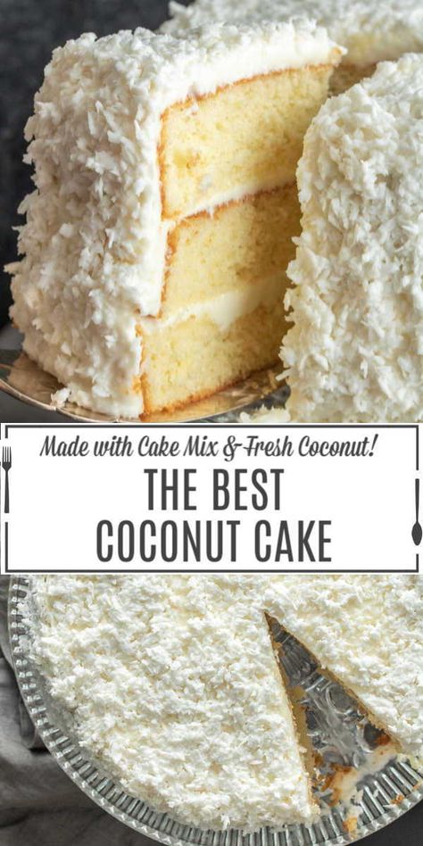 Moms Coconut Cake, Cream Of Coconut Cake Recipes, 3day Coconut Cake, Coconut Cake From Cake Mix Boxes With Coconut Milk, Dessert Recipes Mothers Day, Buttermilk Coconut Cake, Coconut Cake From Cake Mix Boxes Easy, Coconut Creme Cake, Coconut Cake With Cream Cheese Frosting