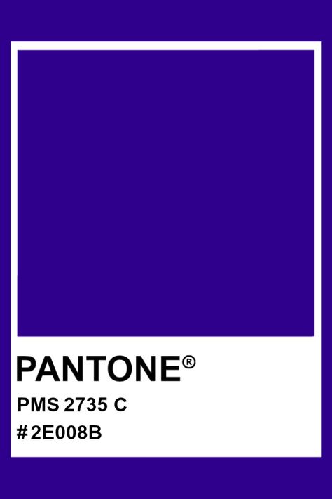 PANTONE 2735 C #pantone #color #PMS #hex Indigo Pantone, Palatial Interiors, Pantone Purple, Palette Winter, Blue Punch, Pantone Matching System, Pantone Palette, Navy Colour, Colour Background