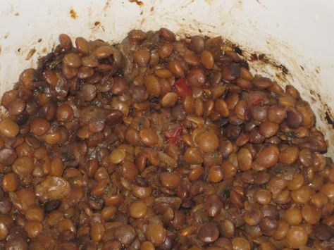 Vegan lentil taco filling! Great sub for those not so great fake meat substitutes. Tried it and it is DELICIOUS, no joke! Lentil Taco Meat, Vegetable Bouillon, Taco Filling, Lentil Tacos, Crock Pot Recipe, Dried Lentils, Garlic Clove, Meat Substitutes, Taco Meat