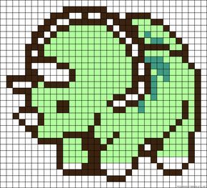 Triceratops Cross Stitch, Pearler Bead Patterns Dinosaur, Perler Beads Pattern Cute, Perler Bead Dinosaur Pattern, Plastic Canvas Cross Stitch Patterns, Dinosaur Perler Bead Pattern Small, Dino Granny Square, Pixel Art Quilt, Granny Square Pixel Blanket