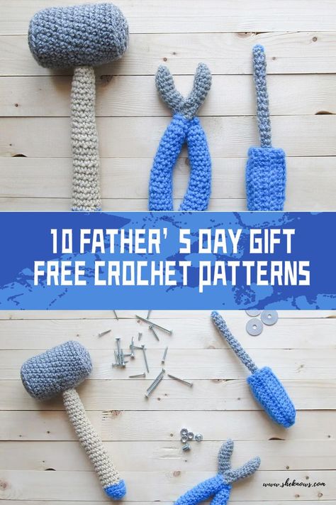 #freecrochetpatterns #crochetGift Show Dad how much you care with a handmade gift that he’ll cherish for years to come Crochet Gifts For Dad, Crochet Gift, Fun Crochet Projects, Free Crochet Patterns, Crochet Gifts, Gift For Dad, Crochet Crafts, Free Patterns, Free Crochet Pattern