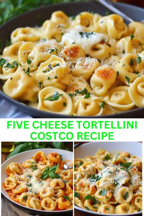 Five Cheese Tortellini Recipes Costco, Five Cheese Tortellini Recipes, 5 Cheese Tortellini, Cheese Tortellini Recipes, Tortellini Recipe, Costco Meals, Tortellini Recipes, Tortellini Pasta, Cheese Tortellini