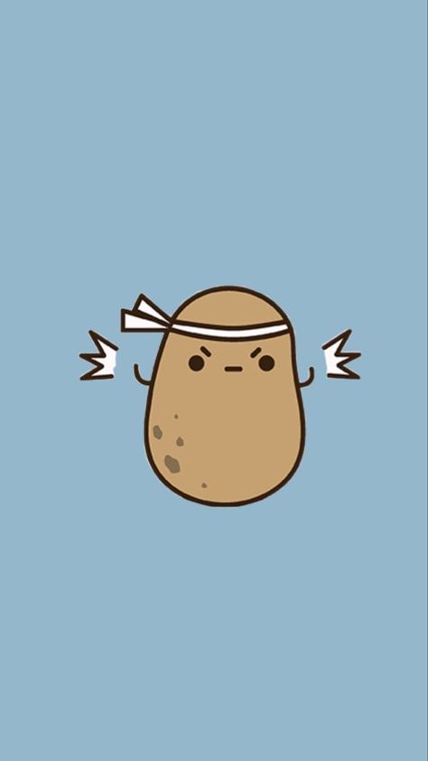 Animal Widgets, Potato Drawing, Cute Potato, Animal Doodles, Canvas Painting Tutorials, Simple Phone Wallpapers, Halloween Wallpaper Iphone, Funny Phone Wallpaper, Cute Simple Wallpapers