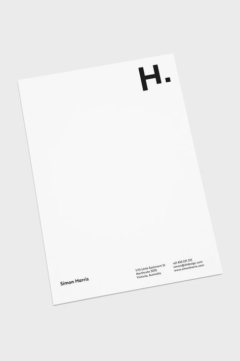 Architect Letterhead Design, Letterhead Design Inspiration, Layout Editorial, Cv Inspiration, Desain Ui, Logo And Identity, 카드 디자인, Plakat Design, Identity Design Logo