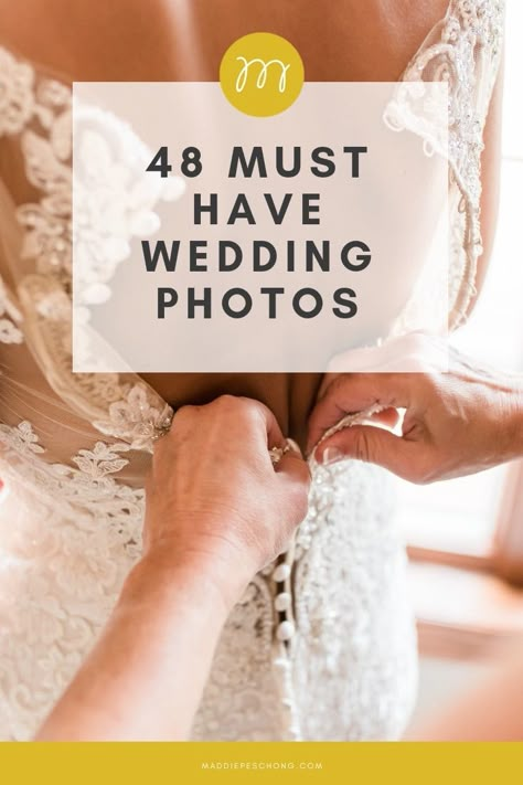 Wedding Picture List, Wedding Photography Shot List, Wedding Photo Checklist, Must Have Wedding Photos, Wedding Photography List, Wedding Photo List, Photography List, Wedding Shot List, Wedding Photography Checklist