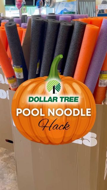 Pool Noodle Pumpkin Craft, Dollar Store Porch Decor, Pool Noodle Pumpkin Wreath, Diy Halloween Decorations Pool Noodles, Pool Noodle Halloween Wreath, Poolnoodle Diy Halloween Candle, How To Make Halloween Pumpkins, Pumpkin House Decor, Diy Pool Noodle Candles