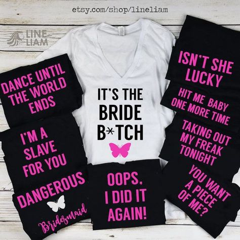 bachelorette party ideas, bachelorette party, britney spears shirts, bridesmaid tanks,bridesmaid shirts Bridesmaid Shirts Funny, Funny Bridesmaid Shirts, Brides Maid Shirts, Funny Bridal Shower Gifts, Bridesmaids Movie, Nashville Bachelorette Shirts, Bridesmaid Tshirts, Bridesmaid Funny, Team Bride Shirts