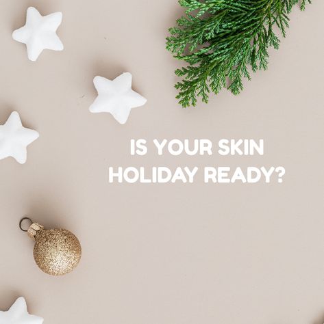 Esthetician Christmas Post, Holiday Facial Promotions, New Year New Skin Quotes, Esthetician Holiday Specials, Christmas Skincare Aesthetic, Holiday Esthetician Post, Christmas Instagram Post Ideas, Christmas Esthetician Post, Medspa Christmas